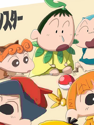 【週邊】星空工作室－蠟筆小新 寶可夢春日部 裝飾畫4