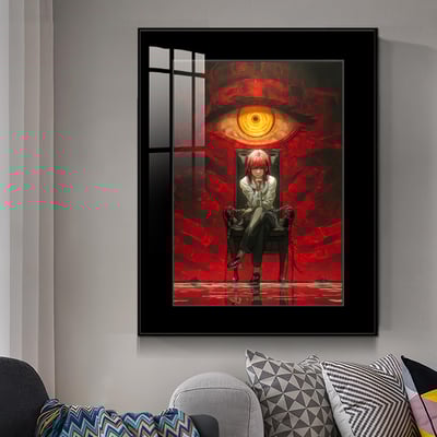 【週邊】橘子工作室－鏈鋸人 惡魔之眼 瑪奇瑪 裝飾畫2