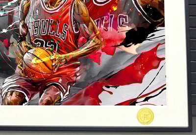 【週邊】H2工作室-OG 公牛三巨頭 喬登皮朋羅德曼NBA公牛裝飾畫5