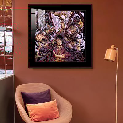 【週邊】橘子工作室－海賊王 路飛五檔進化之路 裝飾畫3