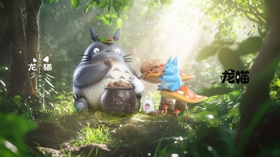 【宮崎駿】龍喵-宮崎駿生態場景 吃橡果的龍貓1
