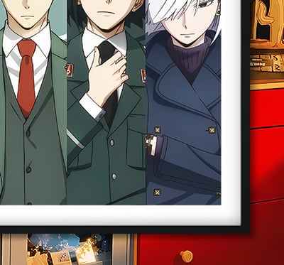 【週邊】巴洛克－SPY×FAMILY 間諜家家酒全員 裝飾畫&冰箱貼3