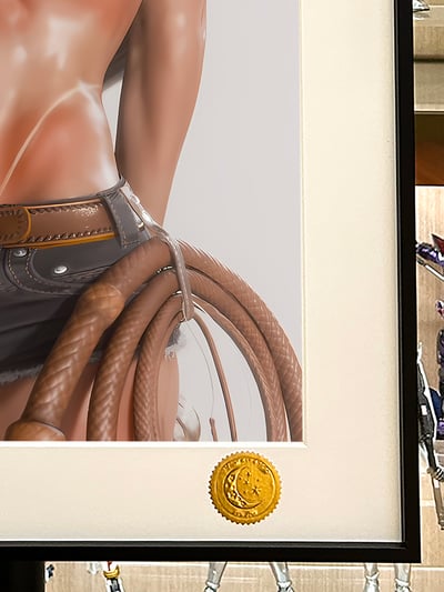 【週邊】星空工作室－FF7 牛仔蒂法 裝飾畫4