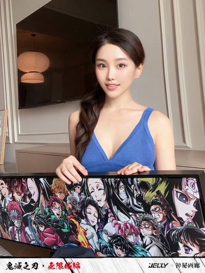 【週邊】原畫師Jelly x 神秘畫廊-鬼滅之刃*無限城編 收藏級油畫布裝飾畫8