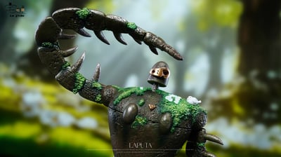 【宮崎駿】宅急便工作室-場景系列 拉普達機器人2