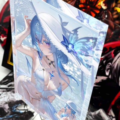 【週邊】阿喵畫社-海風吹吹 守岸人透明卡磚4