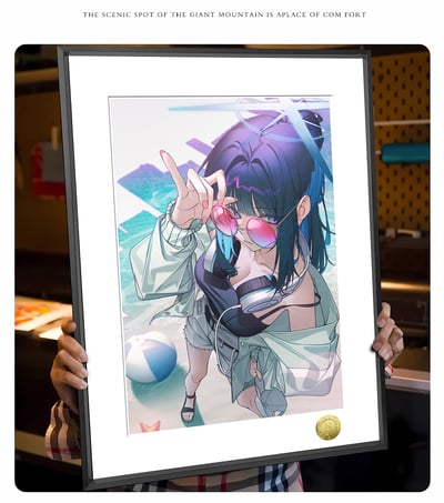 【週邊】皇呱－蔚藍檔案 酷颯紗織隊長 裝飾畫1