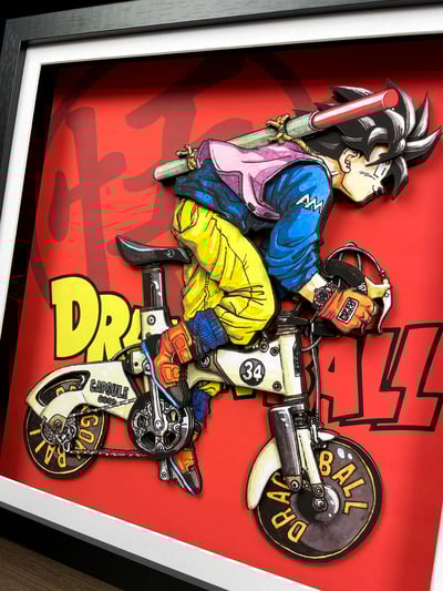 【週邊】萌萌匠-七龍珠名場面悟空龜仙人自行車立體手工3D畫3