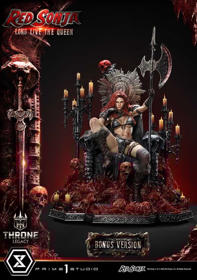 【正版授權】Prime 1 Statue-傳世王座 女王神劍 紅髮索妮亞 女王萬歲9