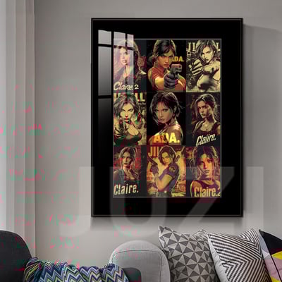 【週邊】橘子工作室－生化危機系列女性角色群像 裝飾畫3