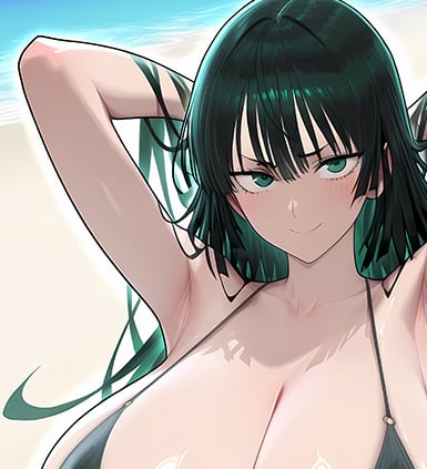 【週邊】巴洛克－一拳超人 泳裝吹雪 裝飾畫 & 冰箱貼2