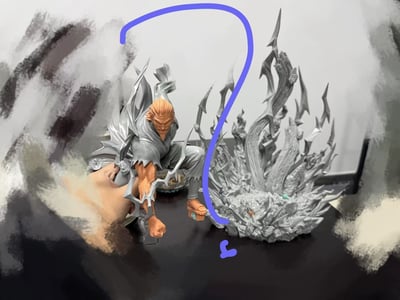 【火影忍者】木葉 studio-火影名場面 忍界大戰結束 第六彈 宇智波·斑 vs 五影系列 雷影·艾1