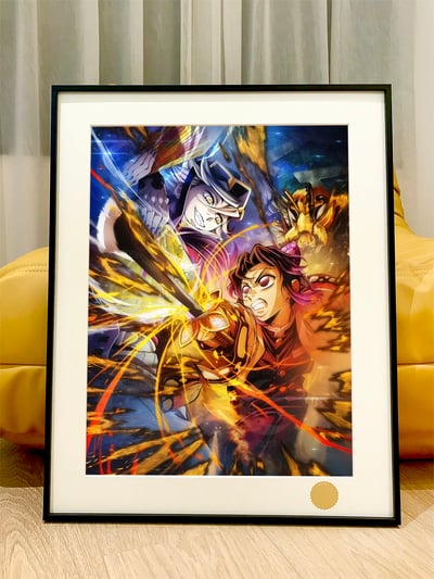 【週邊】星空工作室-鬼滅無限城B版 鬼滅之刃 無限城篇 炎柱猗窩座蝴蝶忍童磨動漫遊戲二次元裝飾畫1