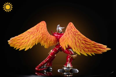 【數碼寶貝】太陽模玩-炎龍獸 銀狼獸3