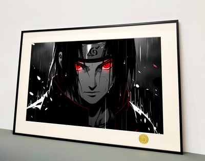 【週邊】H2工作室-雨夜鼬 火影忍者宇智波鼬裝飾畫3
