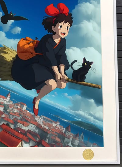 【週邊】H2工作室－宮崎駿 魔女宅急便 裝飾畫4