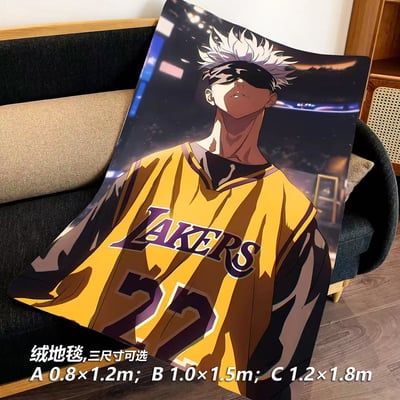 【週邊】千鳥社-五條悟兩面宿傩湖人隊咒術迴戰NBA午睡毯地毯裝潢畫7