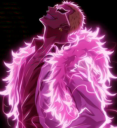 【週邊】H2工作室-明哥 海賊王多佛朗明哥七武海裝飾畫4