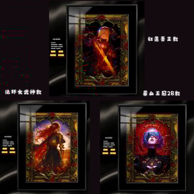 【週邊】阿喵畫社－破敗薔薇 經典款式精裱畫 裝飾畫1