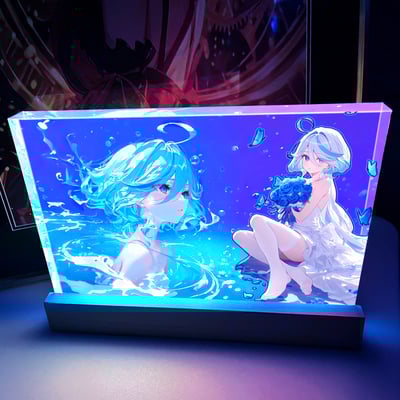 【週邊】阿喵畫社-深海 芙寧娜發光透明卡磚2