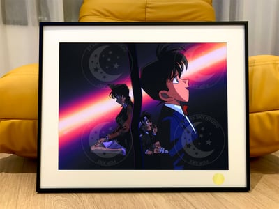 【週邊】星空工作室－名偵探柯南 引爆摩天大樓 裝飾畫1