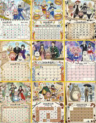 【週邊】H2工作室－間諜家家酒日曆 裝飾畫4