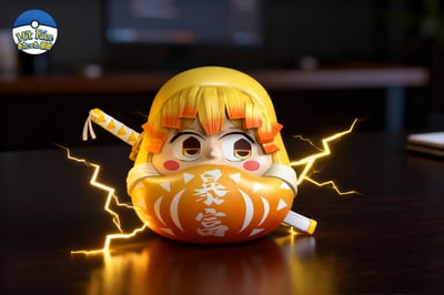 【鬼滅之刃】Hit Face Studio 砸臉工作室－鬼滅達摩系列 第一彈 暴富1