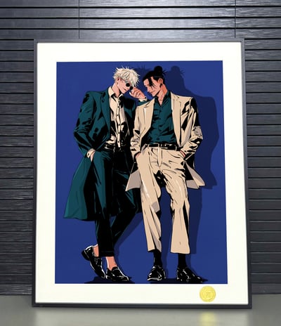 【週邊】H2工作室-西裝暴徒 咒術迴戰五條悟夏油傑裝飾畫2