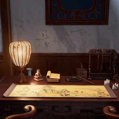 【原創授權】微觀臻慕-中式古風小景 知古小齋（海外現貨）6