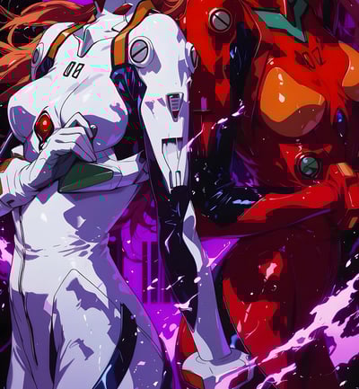 【週邊】H2工作室－新世紀福音戰士 綾波麗 明日香 裝飾畫4