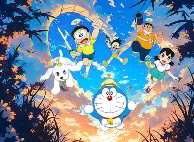 【週邊】H2工作室－哆啦A夢 裝飾畫3