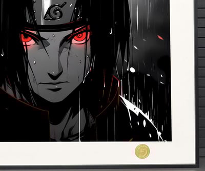 【週邊】H2工作室-雨夜鼬 火影忍者宇智波鼬裝飾畫5