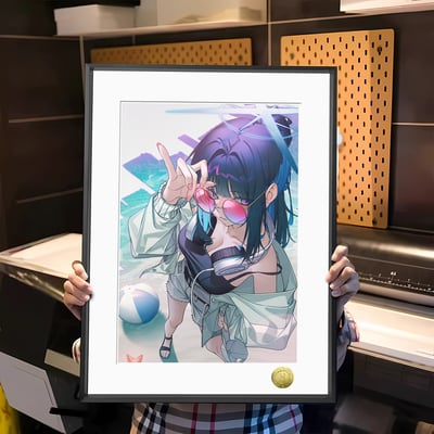 【週邊】皇呱－蔚藍檔案 酷颯紗織隊長 裝飾畫2