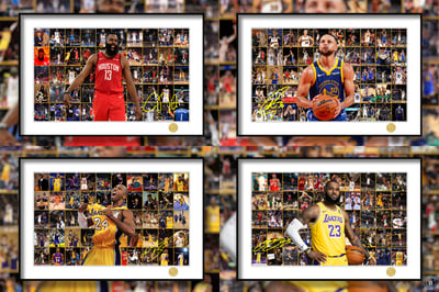 【週邊】H2工作室-留在巔峰 詹姆斯哈登 NBA快船火箭籃網大鬍子哈登裝飾畫7