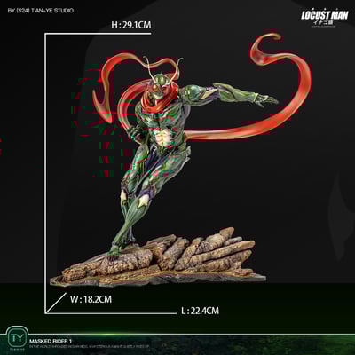 【假面騎士】田也工作室-蝗蟲人Locust Man9