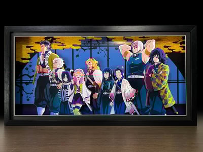 【週邊】神秘畫廊-鬼滅之刃九柱3D紙藝立體畫6