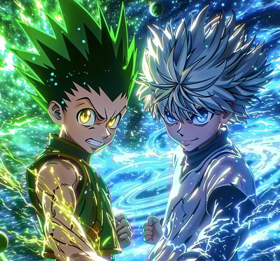 【週邊】H2工作室-小傑奇犽 全職獵人傑富力士裝飾畫3