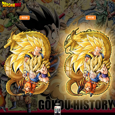 【週邊】阿喵畫社-超級賽亞人悟空燈帶畫1