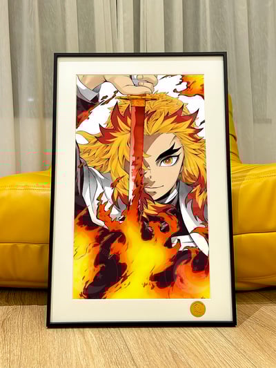 【週邊】星空工作室-炎柱 鬼滅之刃 無限城篇 九柱煉獄杏壽郎 Kyoujurou 動畫二次元裝飾畫1