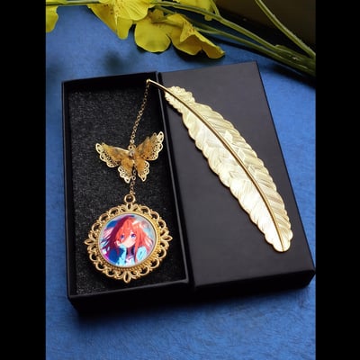 【週邊】阿喵畫社－五等分的花嫁 中野三玖招財書簽1