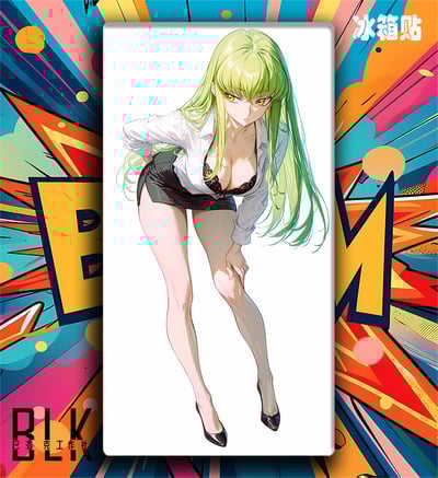 【週邊】巴洛克－反叛的魯路修 短裙C.C 裝飾畫&冰箱貼5