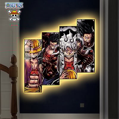 【週邊】阿喵畫社-四面梯形路飛燈帶畫4