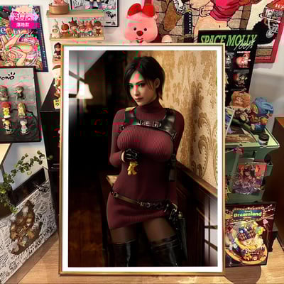 【週邊】阿喵畫社－惡靈古堡 站姿 艾達王 裝飾畫4