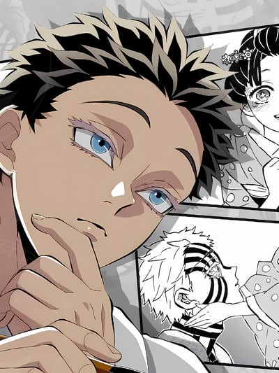 【週邊】星空工作室-漫格狛治戀雪 鬼滅之刃無限城篇Hakuji猗窩座Akaza裝飾畫4