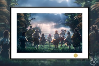 【週邊】H2工作室－鬼滅之刃 背影九柱 裝飾畫1