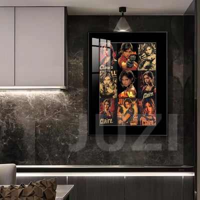 【週邊】橘子工作室－生化危機系列女性角色群像 裝飾畫4