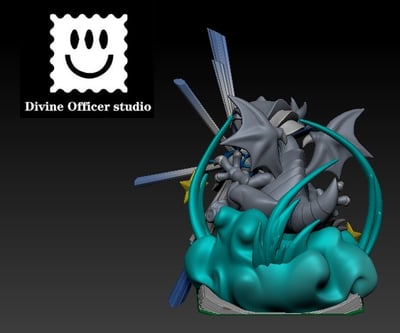 【遊戲王】神官工作室-卡通青眼白龍3