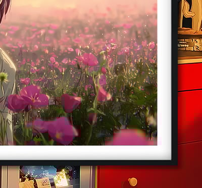 【週邊】巴洛克－鏈鋸人 花叢蕾塞 裝飾畫&冰箱貼3