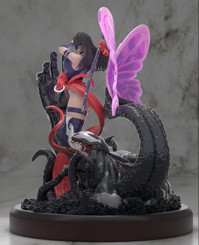 【漫威】行者工作室-漫威系列 靈蝶&毒液3