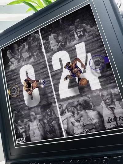 【週邊】千鳥社-科比湖人隊KOBE黑曼巴NBA裝飾畫2